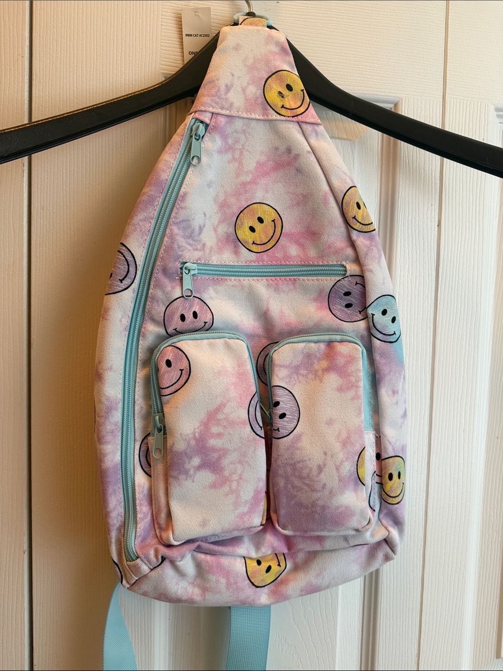 Tie-Dye Smiley Sling Backpack